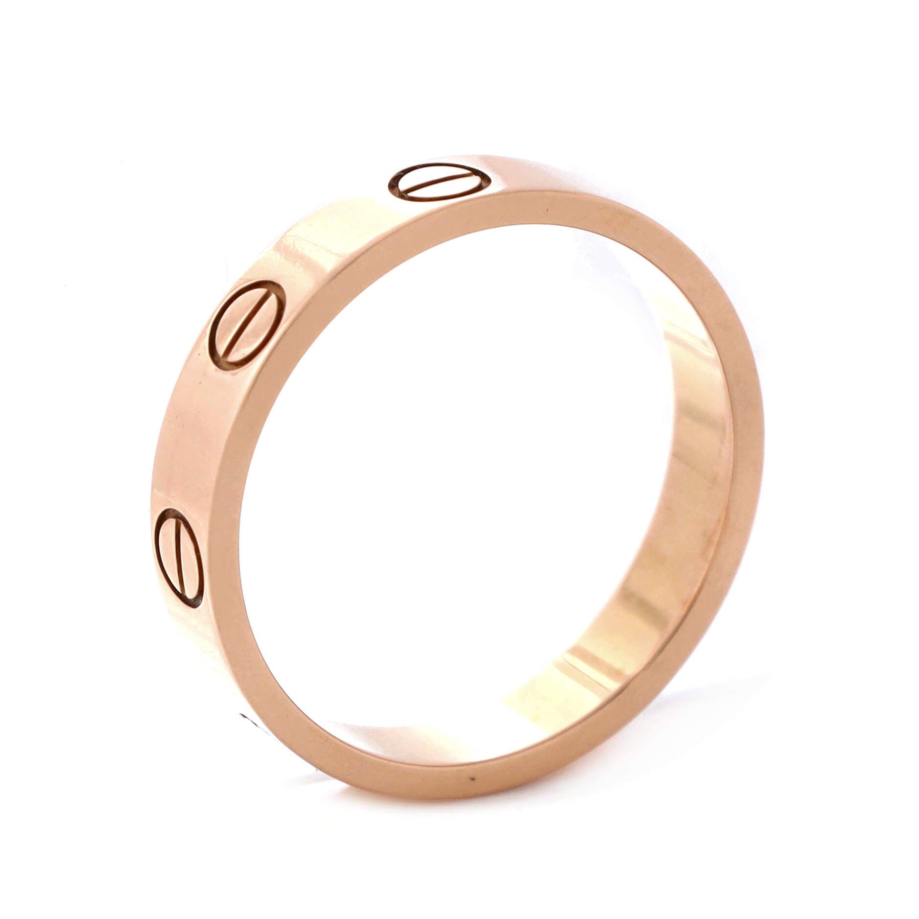 Love Wedding Band Ring 18K Rose Gold, Alternate, color, Metallic Gold