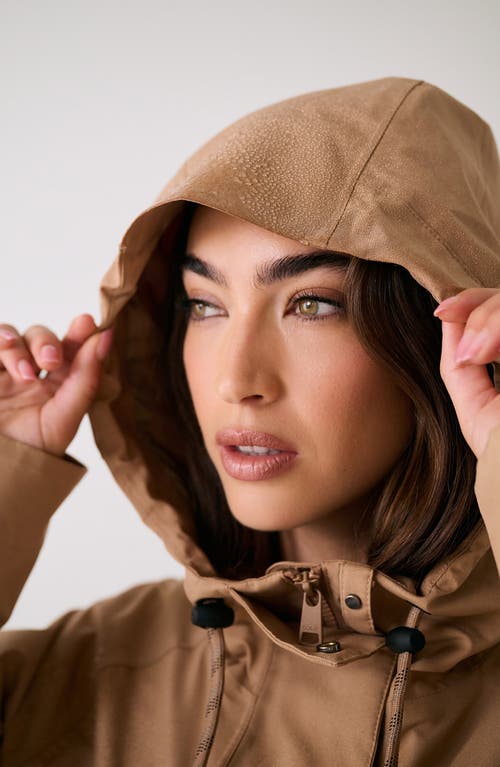 Lole Lachine Oversized Rain Jacket In Brown