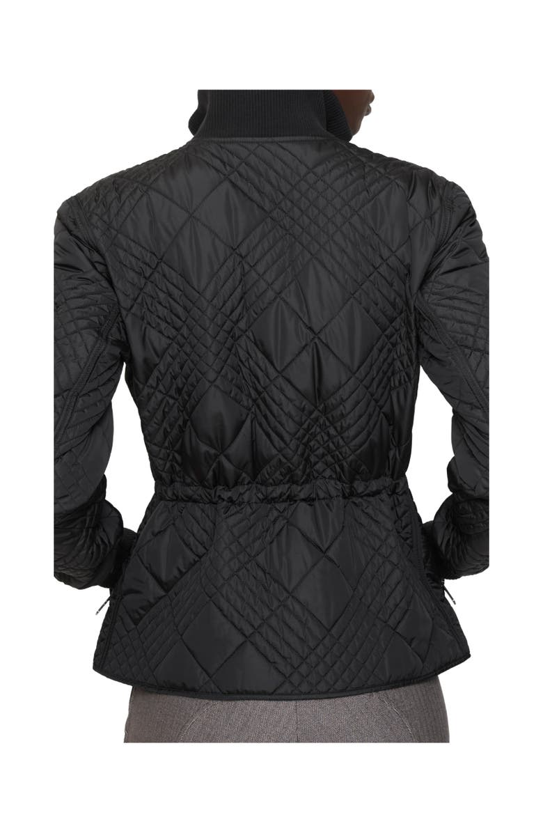 Burberry Micro Check-stitch Nylon Wakerley Jacket, Alternate, color, Black