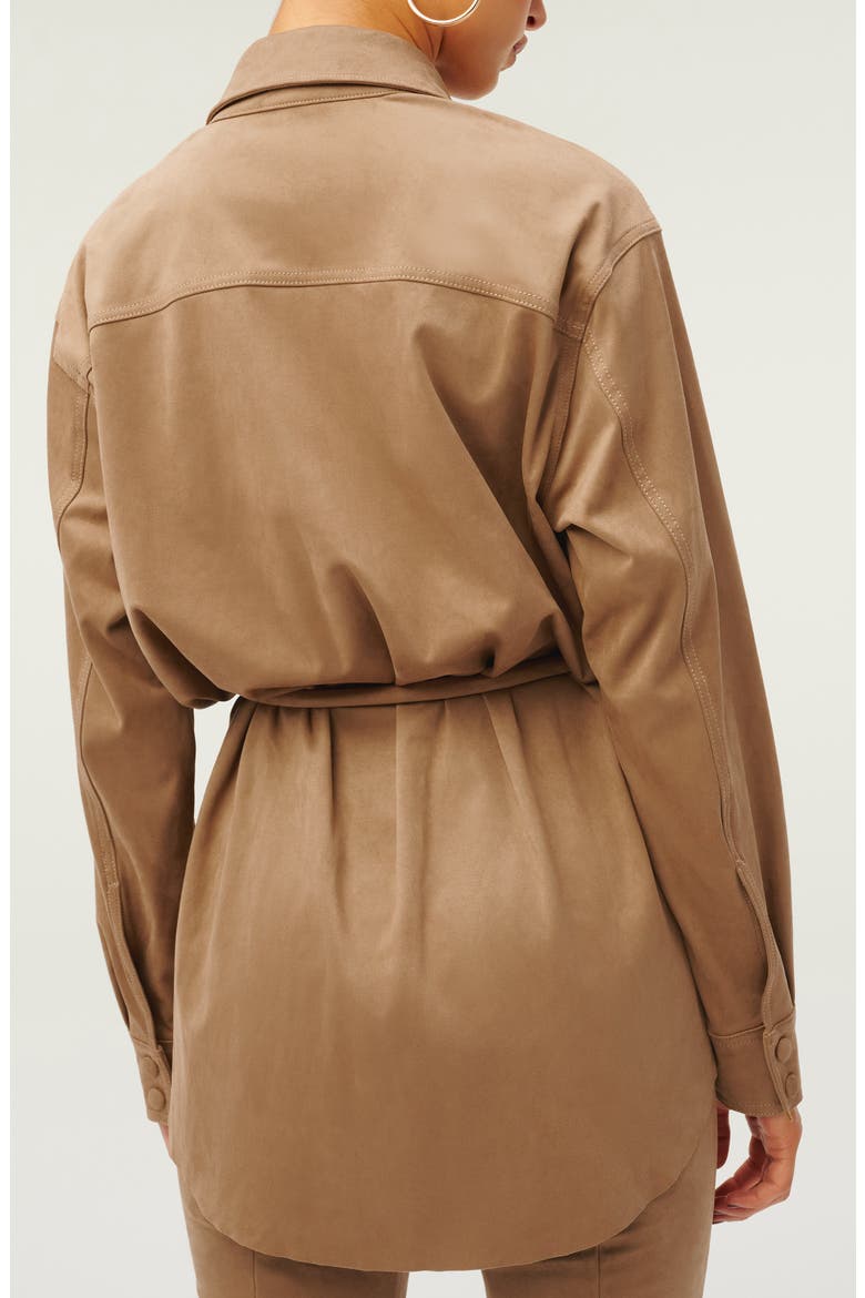 Belted Shirt Jacket, Alternate, color, WARM CARAMEL003