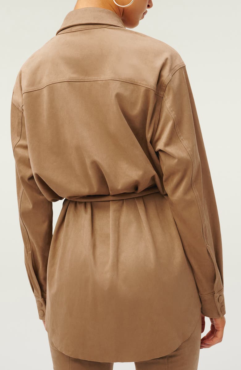 Good American Belted Shirt Jacket, Alternate, color,