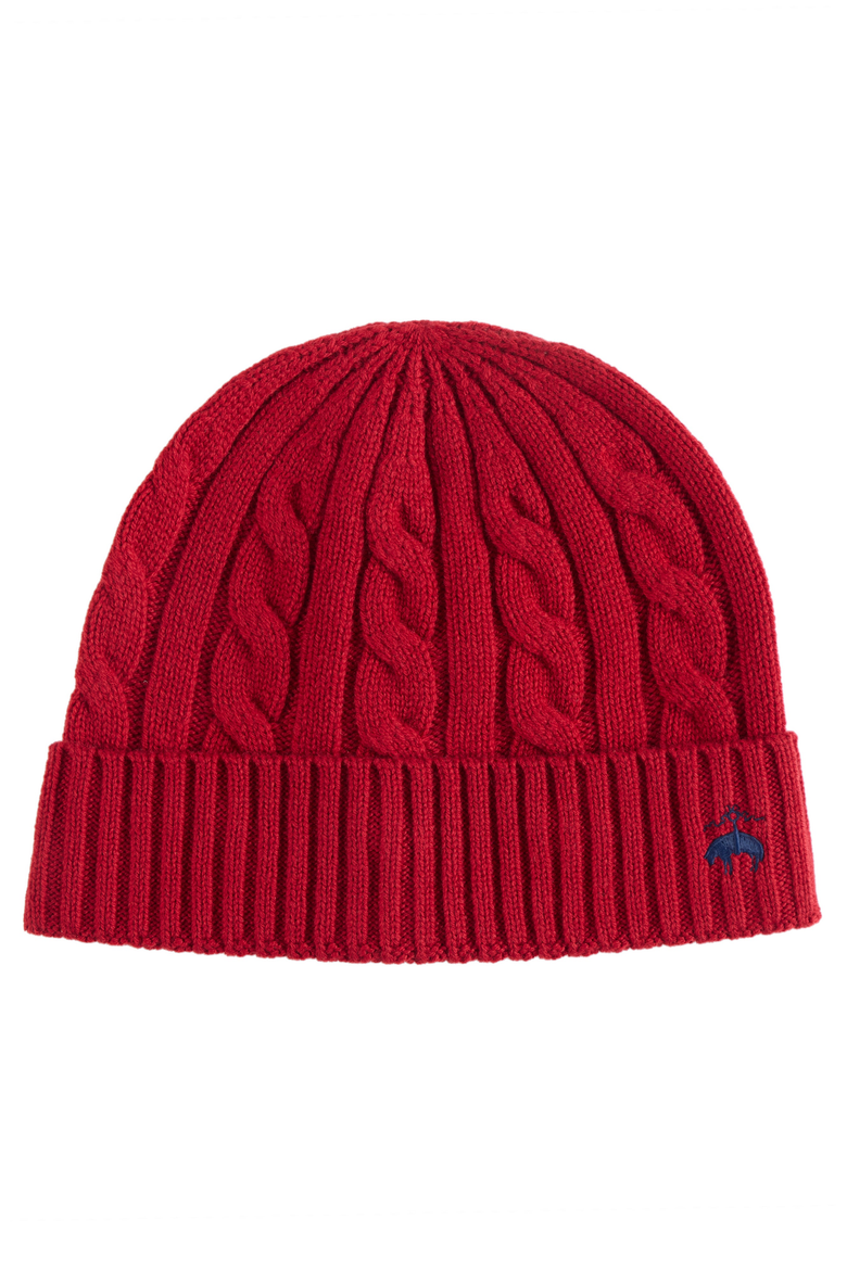 Cashmere Blend Classic Cable Hat, Main, color, Red