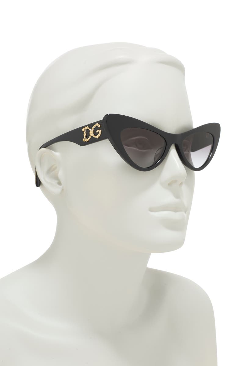 Dolce&Gabbana 52mm Cat Eye Sunglasses, Alternate, color, 