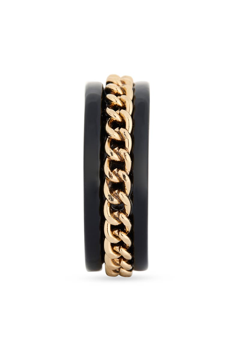 Men's Chain Bit Ring, Alternate, color, TWO-TONE