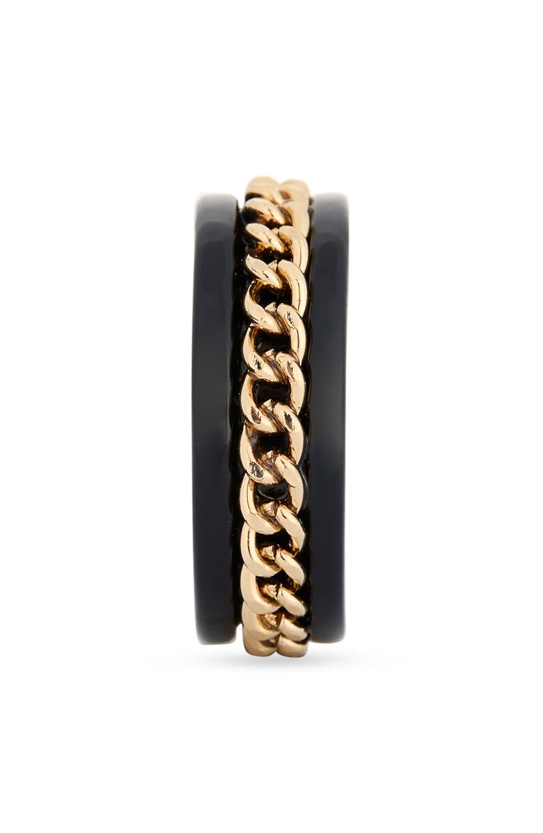 Steve Madden Men's Chain Bit Ring, Alternate, color, Two-Tone