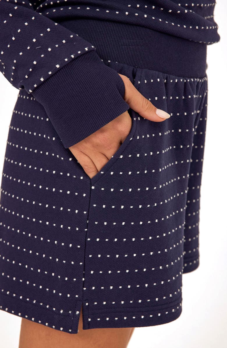 Threads 4 Thought Marlena Embroidered Dot Shorts, Alternate, color, Stargazer/ Ecru