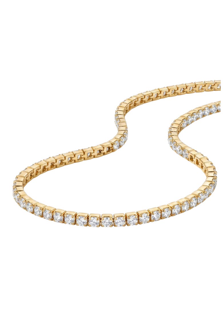 Cubic Zirconia Tennis Anklet, Main, color, GOLD
