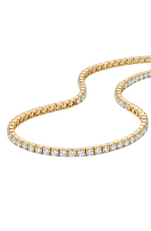 Cubic Zirconia Tennis Anklet