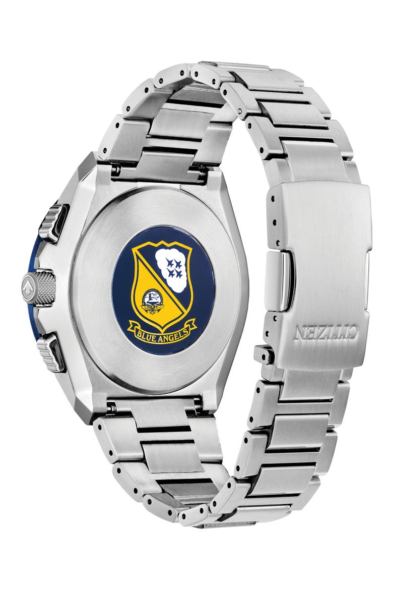 Promaster Air Skyhawk A-T Chronograph Bracelet Watch, 46mm, Alternate, color, SILVER-TONE
