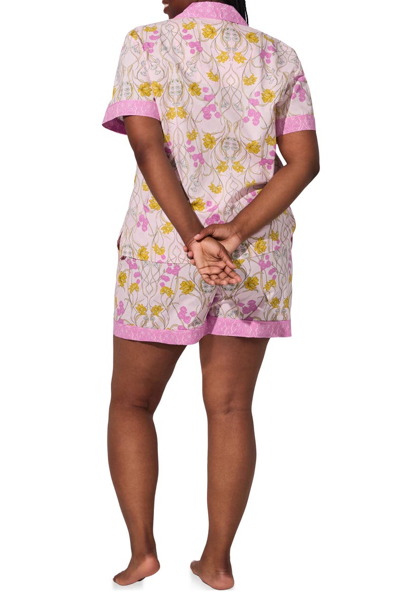 BedHead Pajamas Floral Print Organic Cotton Poplin Short Pajamas, Alternate, color, Fleur Nouveau