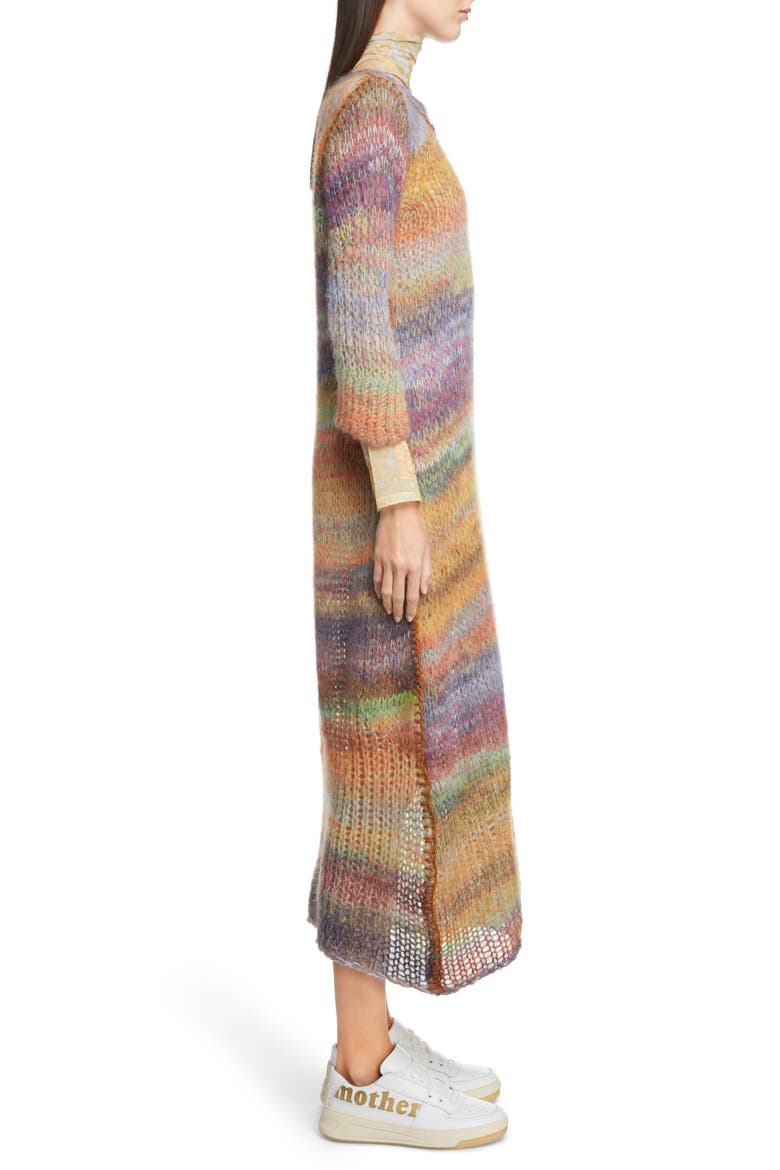 Space-Dye Stripe Sweater Dress, Alternate, color, MULTI