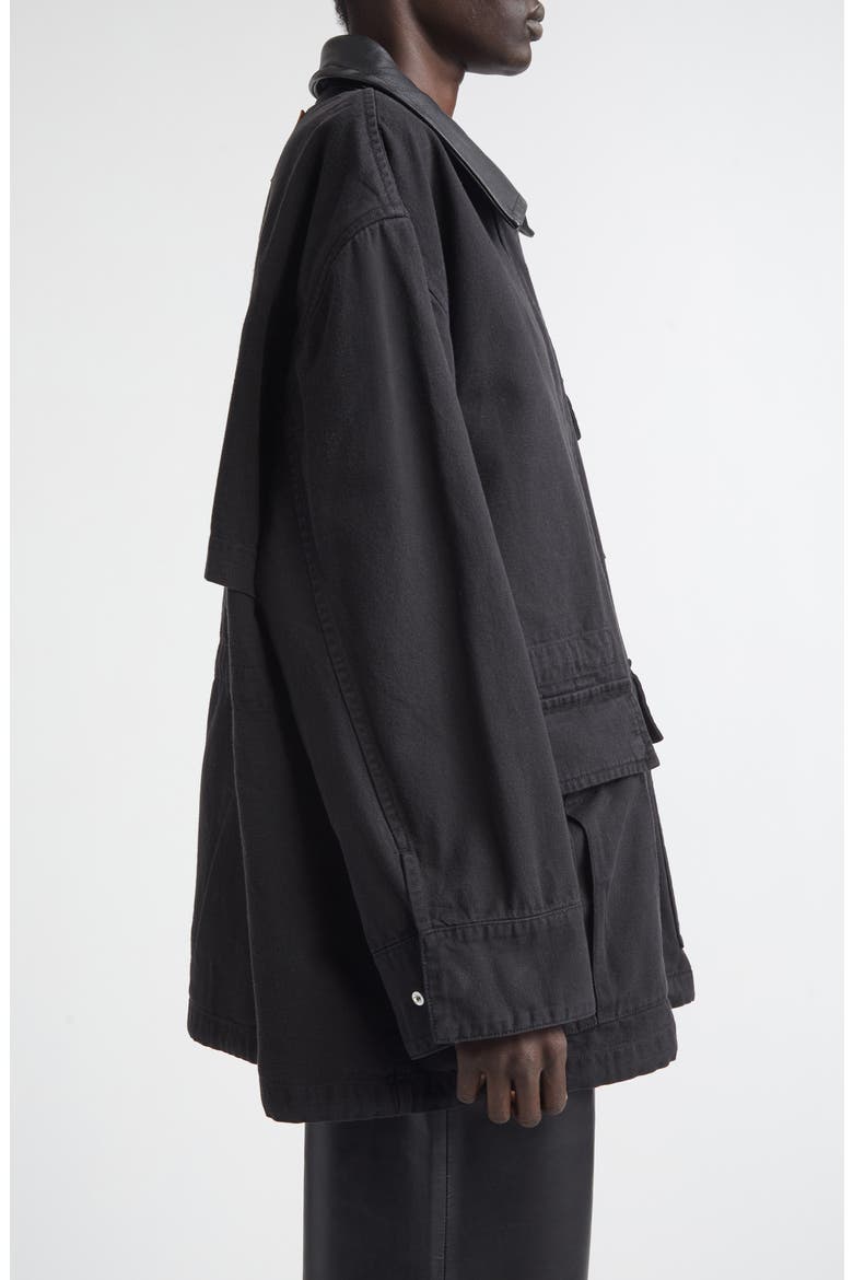 Minja Cotton Jacket, Alternate, color, BLACK