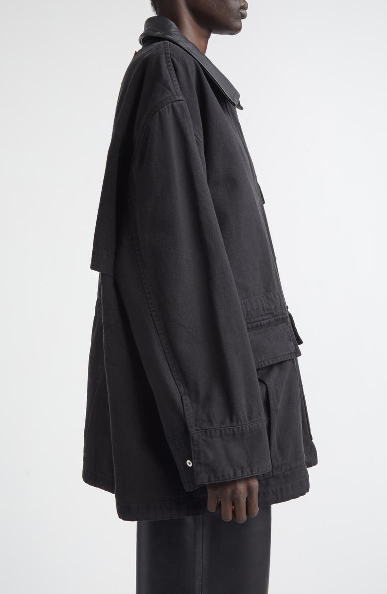 Stand Studio Minja Cotton Jacket, Alternate, color, Black