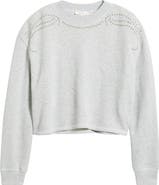 rag & bone Studded Vintage Terry Crop Sweatshirt