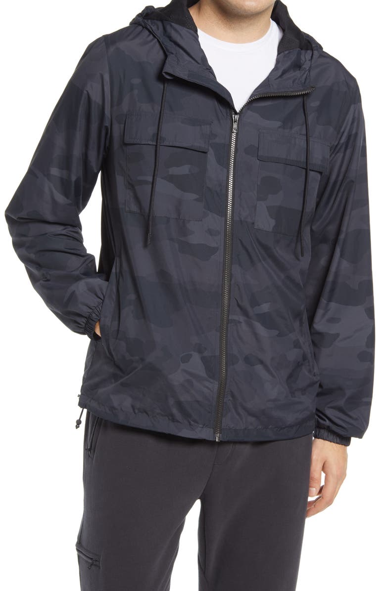 Alo Stride Camo Hooded Jacket, Alternate, color,