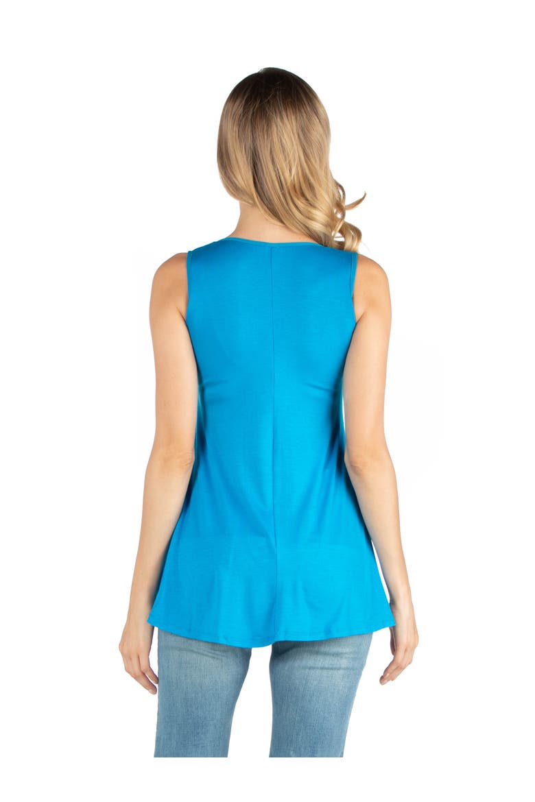 Maternity Scoop Neck Sleeveless Tank Top, Alternate, color, Turq