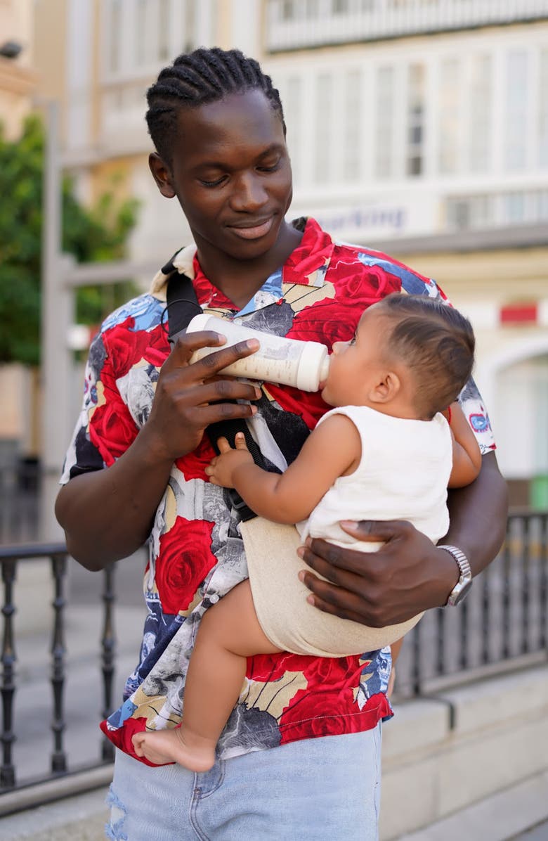 WILDRIDE Cotton & Linen Toddler Carrier, Alternate, color, Sand