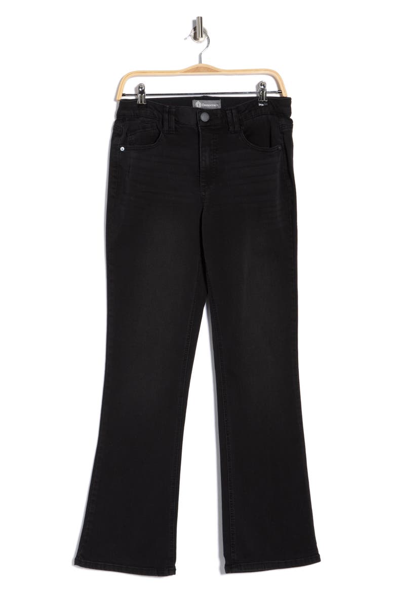 Itty Bitty Bootcut Jeans, Alternate, color, WASHED BLACK