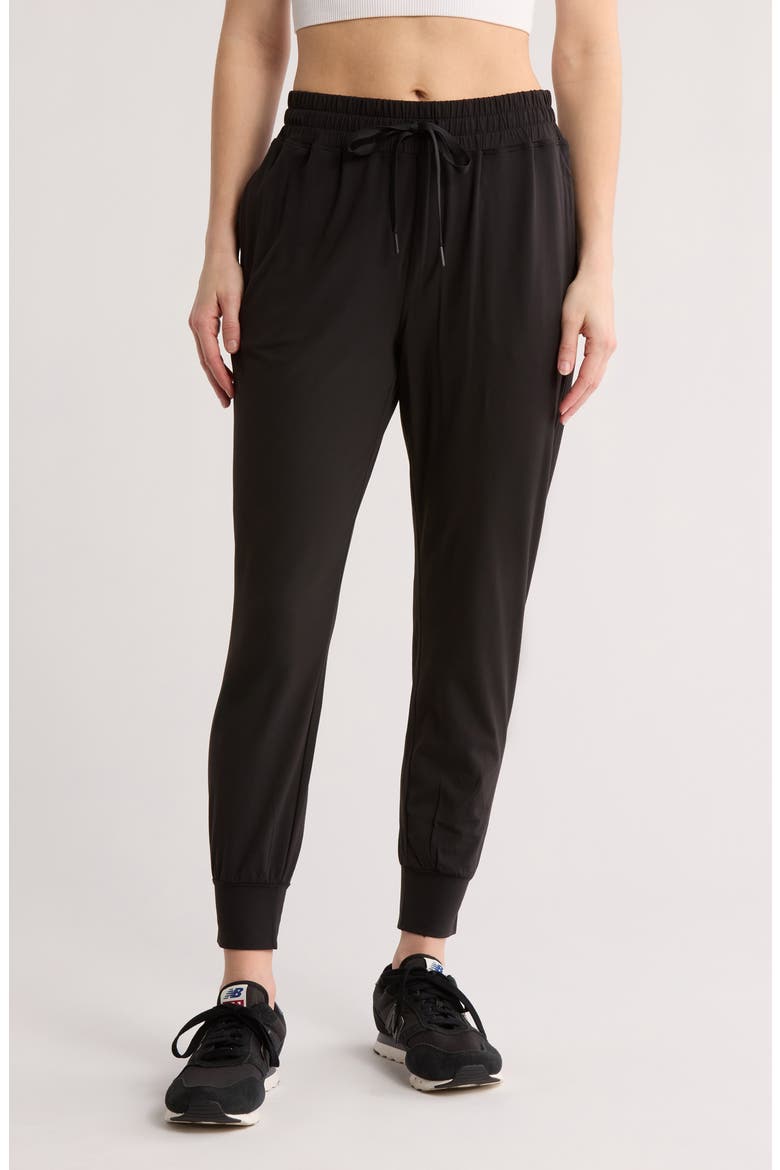 On the Move Pocket Joggers, Main, color, BLACK