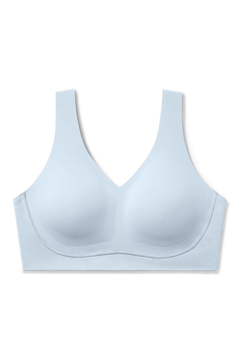 True Body Lift V-Neck Full Cup Soft Form Band Bra, Alternate, color, POWDER BLUE