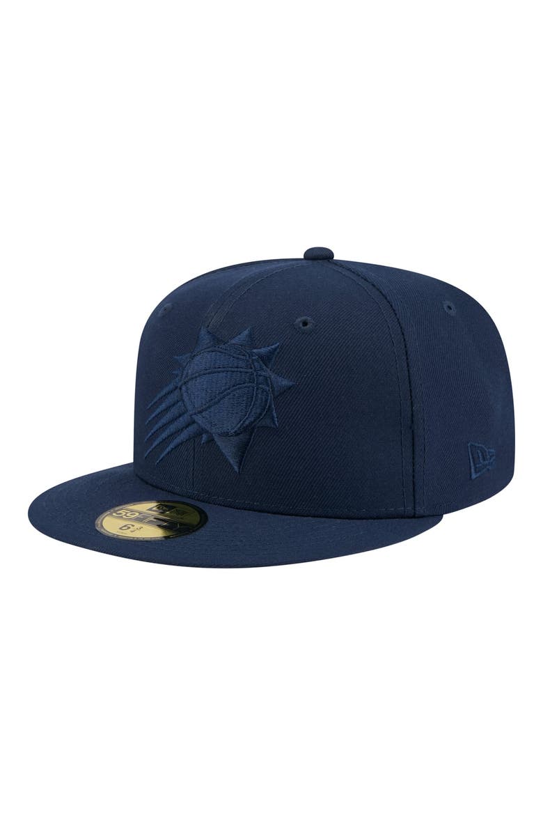Men's New Era Navy Phoenix Suns Tonal Color Pack 59FIFTY Fitted Hat, Main, color, Navy