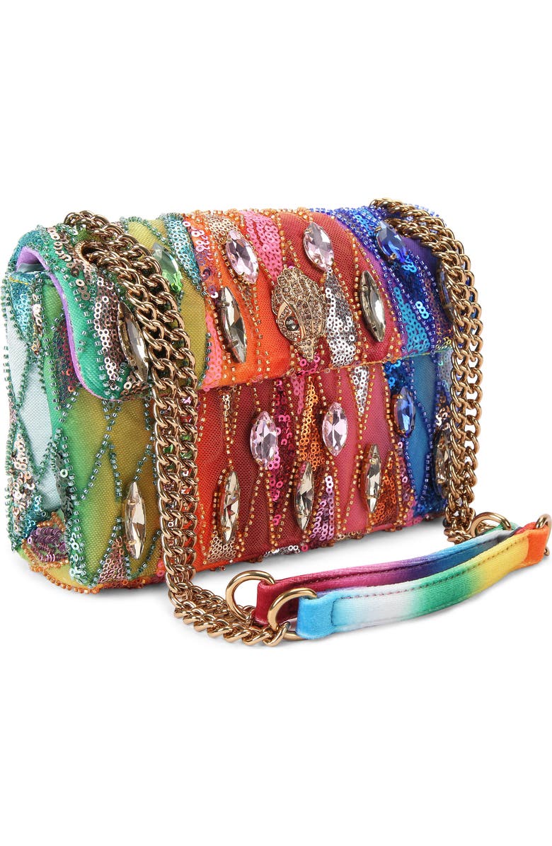 Kurt Geiger London Medium Kensington Sequin Shoulder Bag, Alternate, color, Rainbow Multi