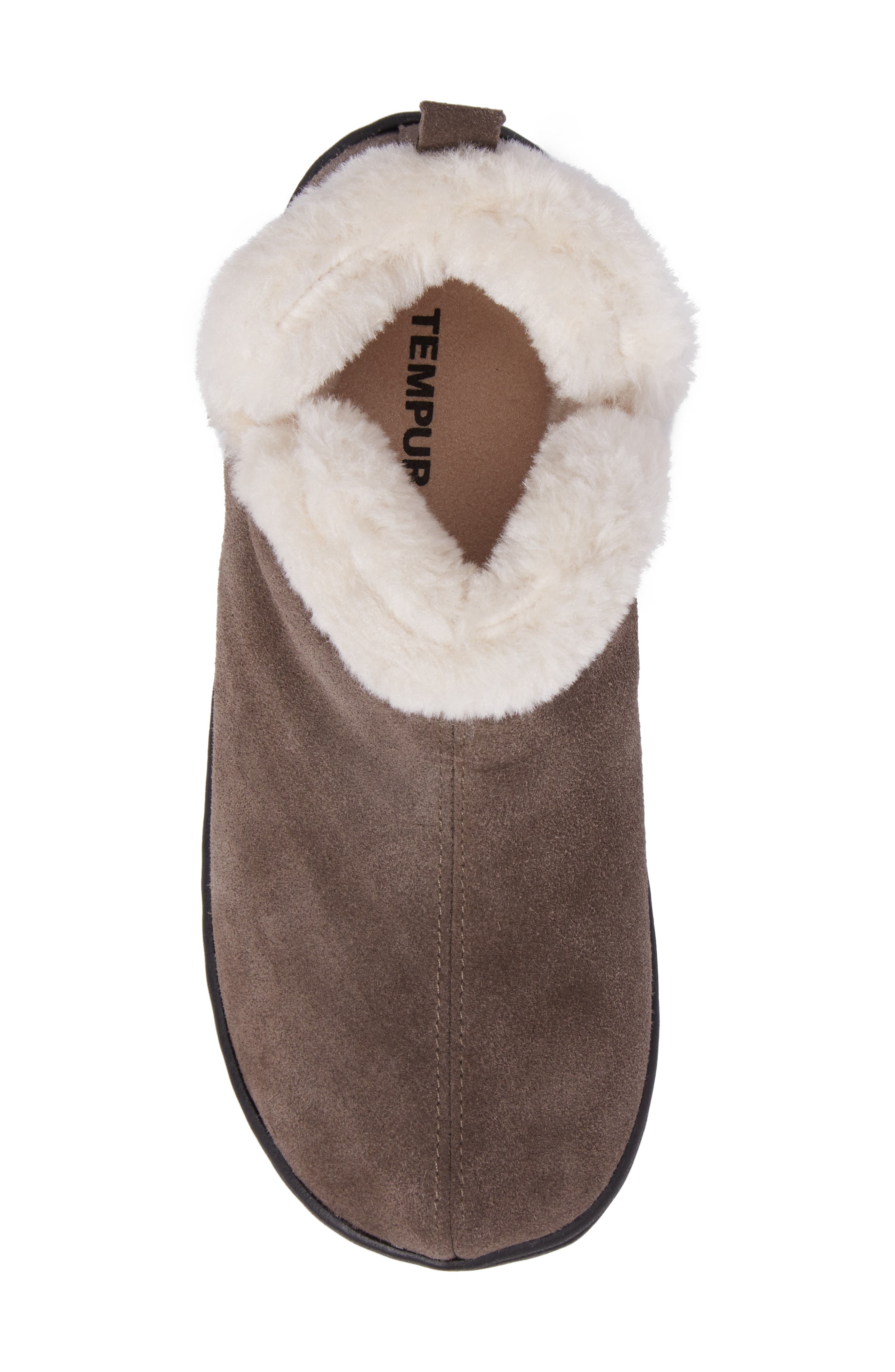 Vallery Bootie Slipper, Alternate, color, GRAY SUEDE