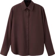 MANGO Lyocell Button-Up Shirt