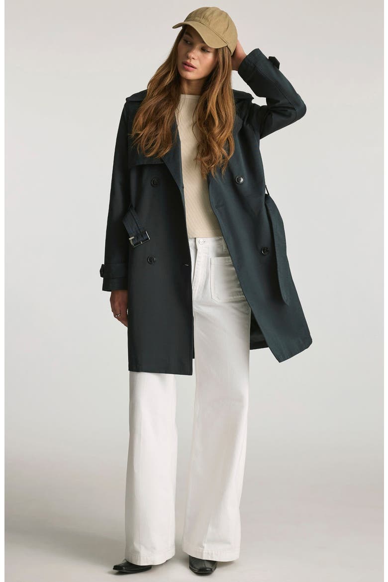 Christine Patch Pocket Wide Leg Jeans, Alternate, color, WHITE CLASSIC DENIM