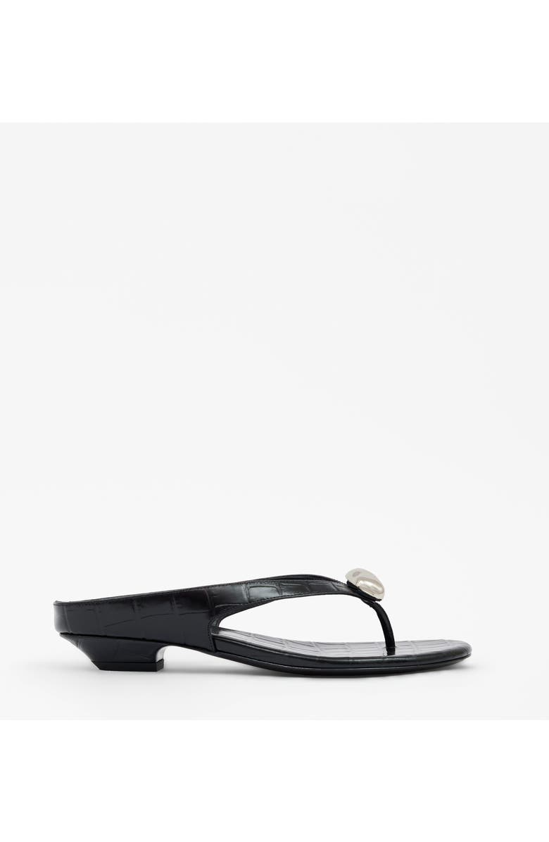 MI/MAI Cristo Croc Jewel Flat Sandals, Main, color, Black