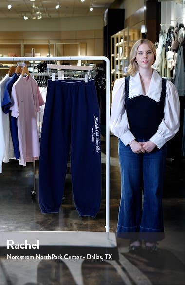 Sporty & Rich Hotel Du Cap Cursive Cotton Sweatpants (Women ...