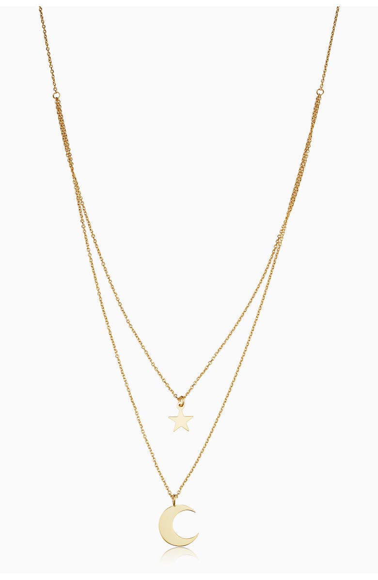 Oradina 14K Yellow Gold Jana Layered Necklace, Main, color, Yellow Gold