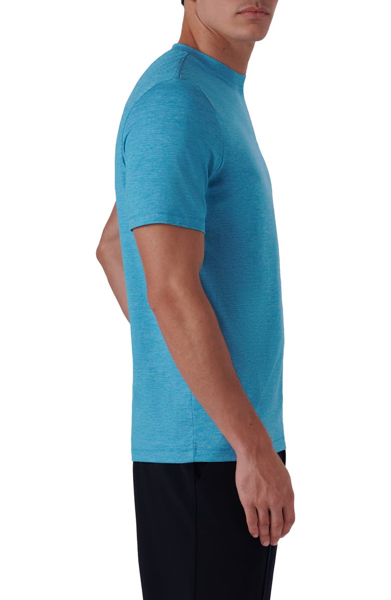 Bugatchi Crewneck T-Shirt, Alternate, color, Aqua