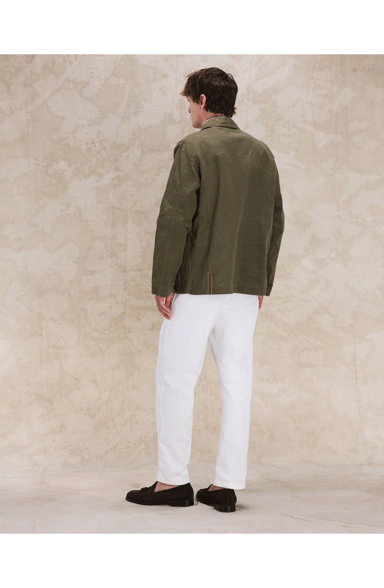 Fortela Solomon Cotton Cerato Overshirt, Alternate, color, Sage