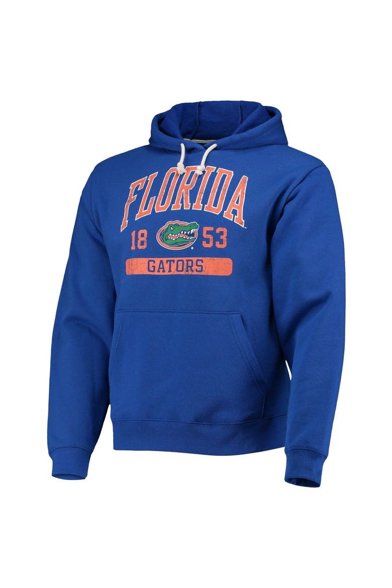 Men's League Collegiate Wear Royal Florida Gators Volume Up Essential Fleece Pullover Hoodie, Alternate, color, Royal