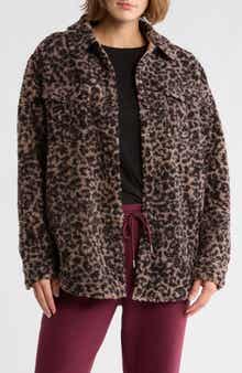 SKECHERS On the GO Cheetah Faux Shearling Shirt Jacket