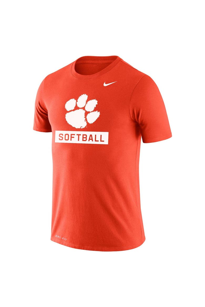 Men's Nike Orange Clemson Tigers Softball Drop Legend Slim Fit Performance T-Shirt, Alternate, color, Orange