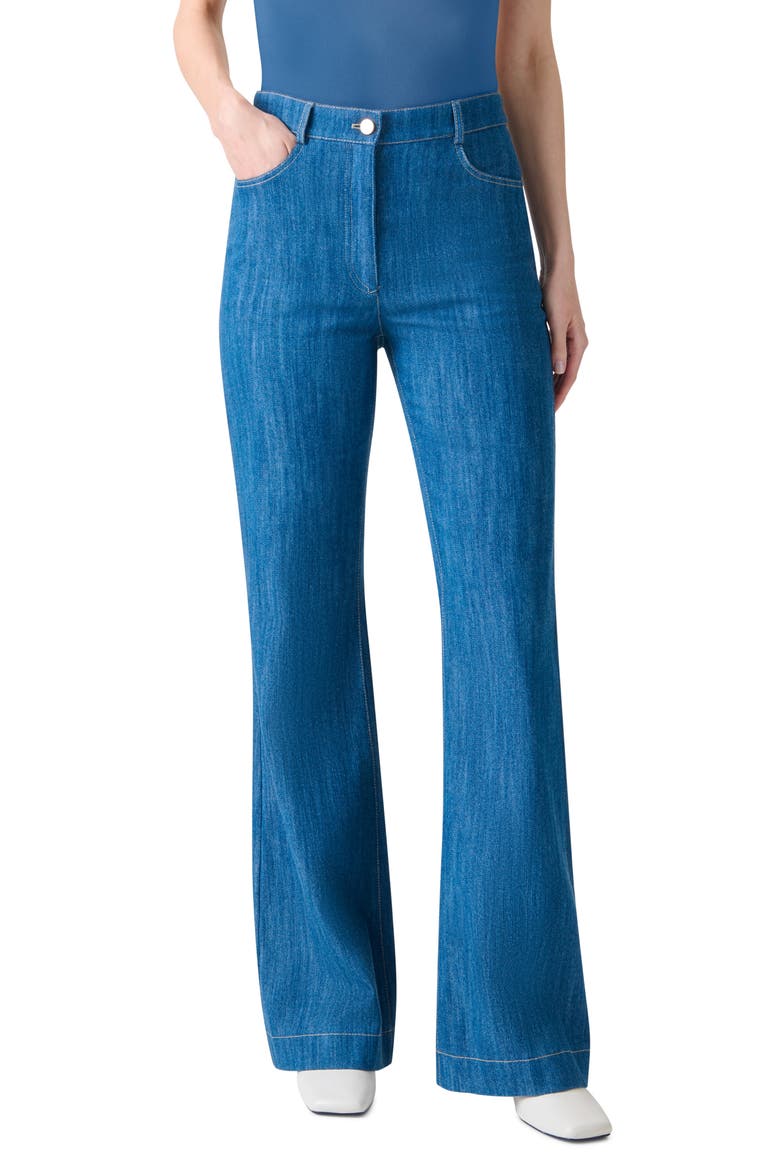 Courtney Flare Leg Jeans, Main, color, MEDIUM BLUE DENIM