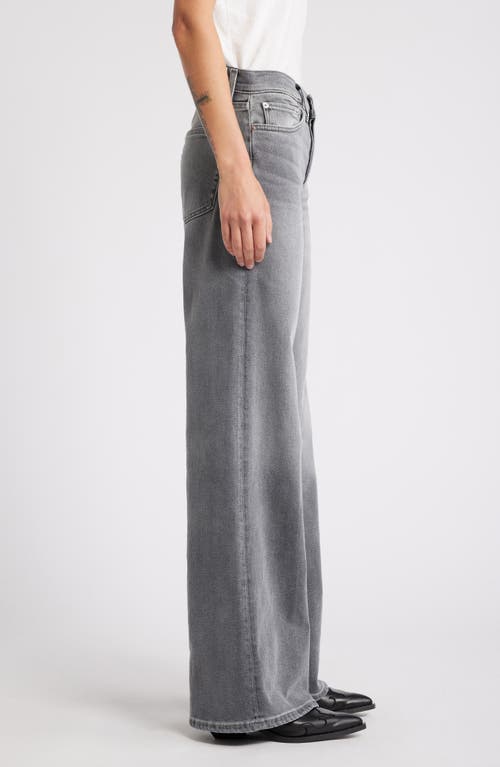 Re/done Mid-rise Wide-leg Jeans In Gray