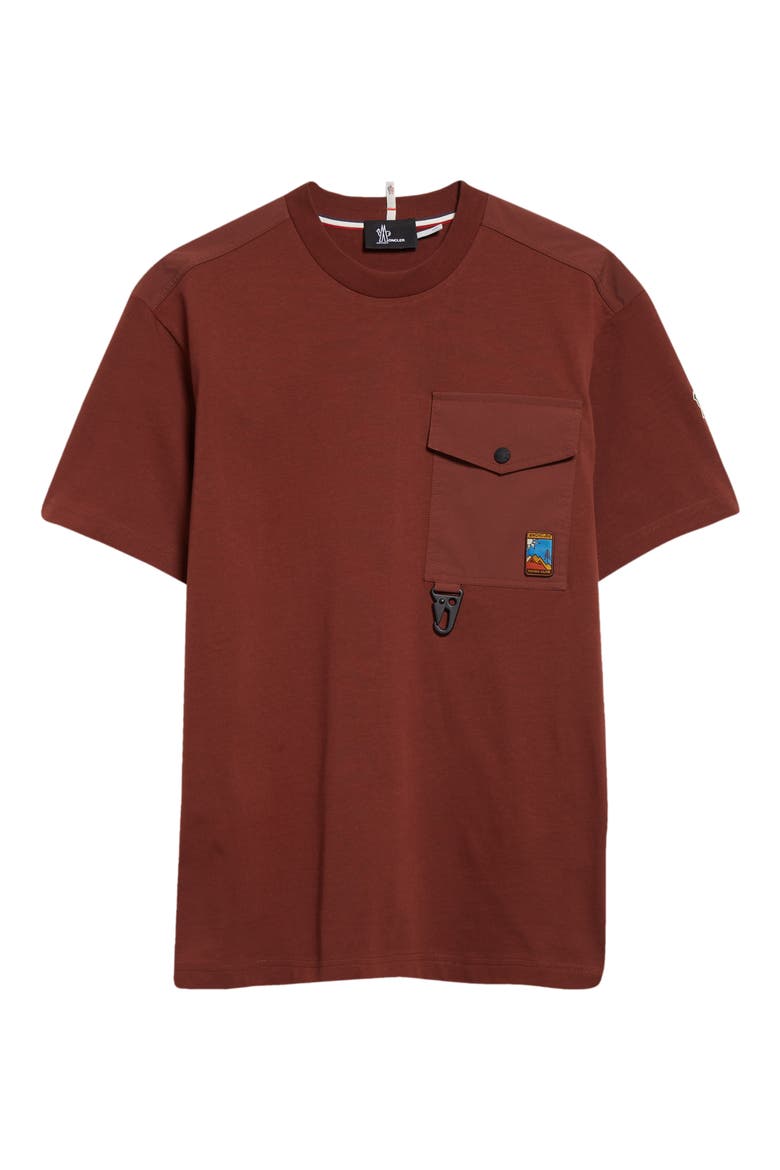 Utility Pocket Heavy Cotton Jersey T-Shirt, Alternate, color, HOT CHOCOLATE