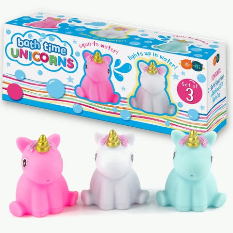 Bath Time Unicorns 3 Piece Toy Set