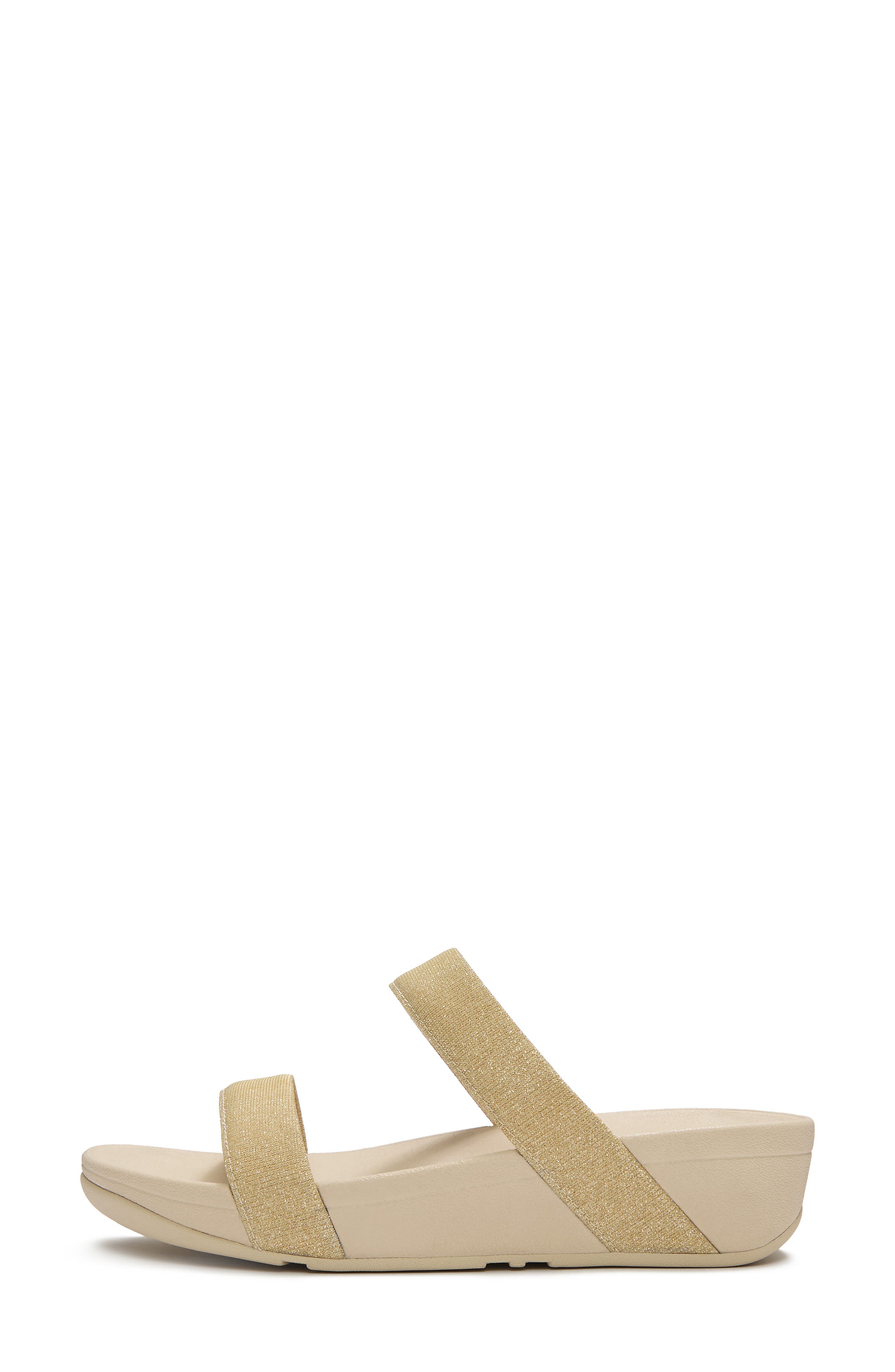 Flowrise Glitz Wedge Slide Sandal, Alternate, color, PLATINO