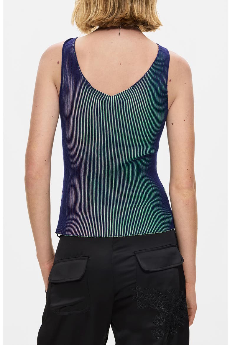 Gradient Rib Tank, Alternate, color, BLUE