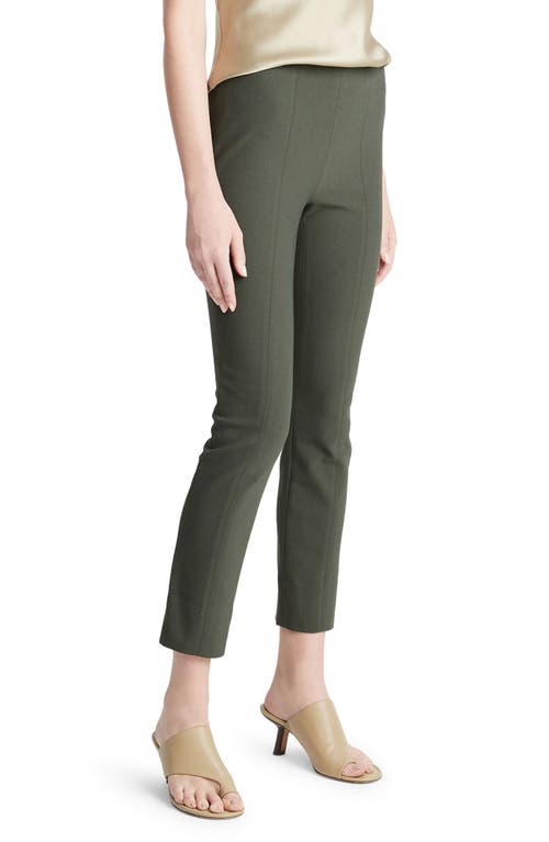 Vince High-waist Stitched-front Leggings In Night Pine