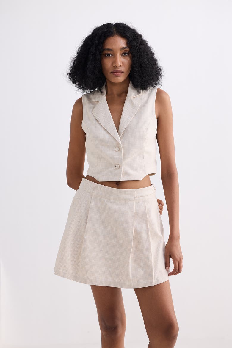 Cotton Tweed Skorts, Alternate, color, Chestnut Twist