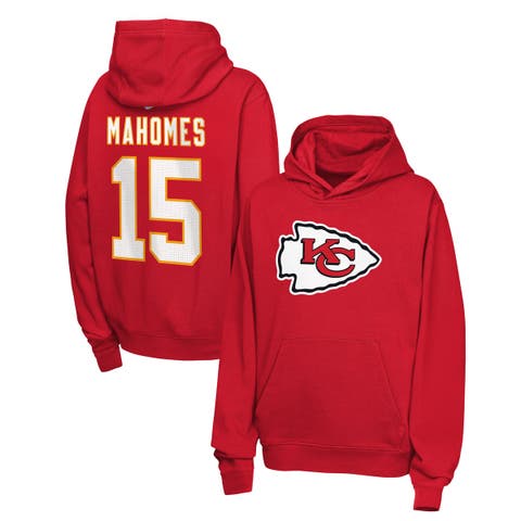 Youth Nike Patrick Mahomes Red Kansas City Chiefs Name & Number Club Fleece Hoodie