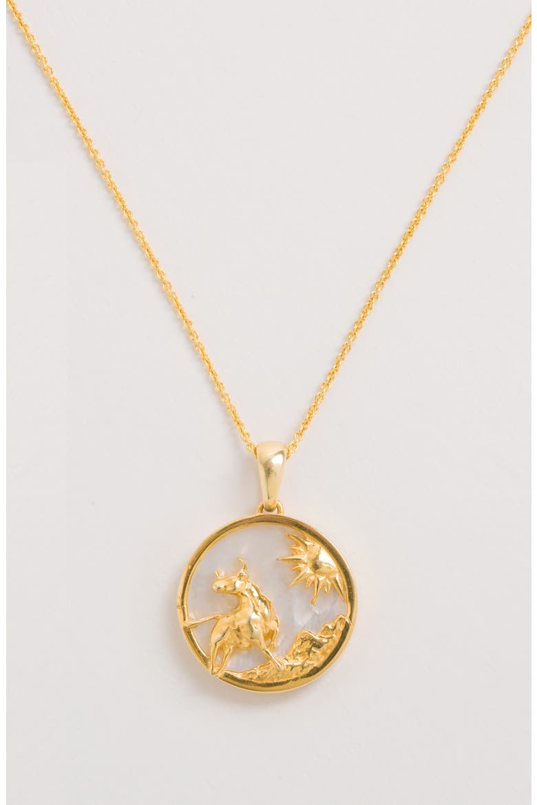 Zodiac Necklace, Alternate, color, Taurus