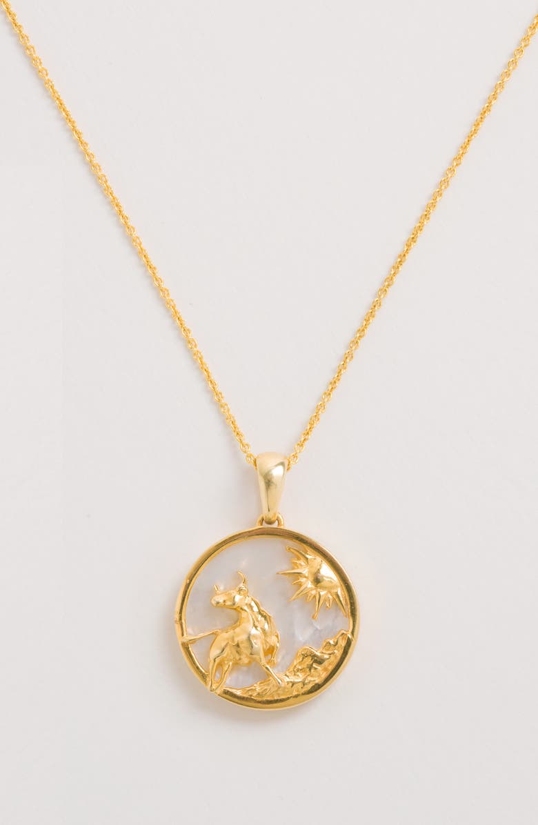 Freya Rose Zodiac Necklace, Alternate, color, Taurus