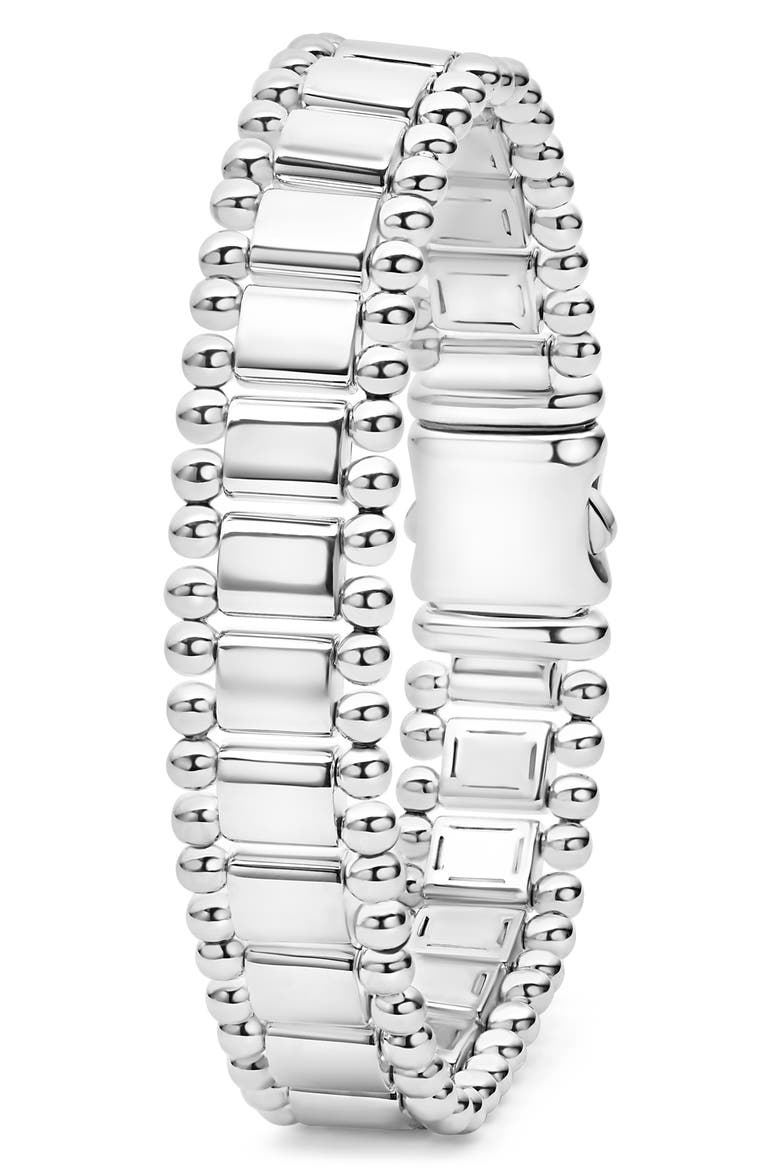Anthem Caviar Lined Bracelet, Alternate, color, SILVER