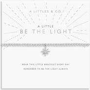 A Littles & Co A Little 'Be The Light' Bracelet In Silver Plating